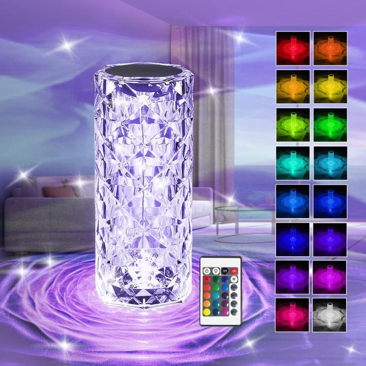 Diamond Crystal Touch Lamp – Light Up Your Space with Elegance