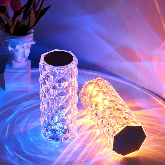 Diamond Crystal Touch Lamp – Light Up Your Space with Elegance